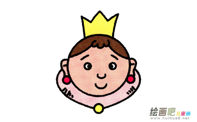 皇后简笔画步骤图片大全