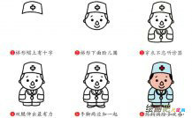 医生简笔画步骤图片大全