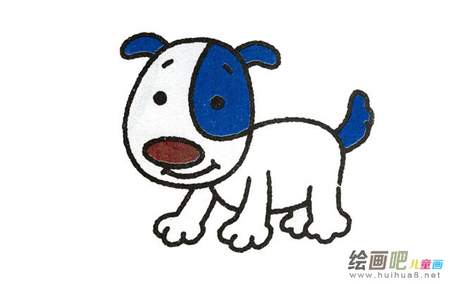 小狗简笔画步骤图片大全