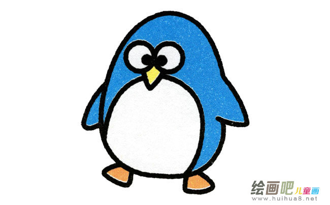企鹅动物简笔画步骤图片大全