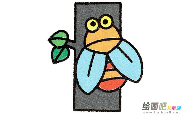 知了动物简笔画步骤图片大全