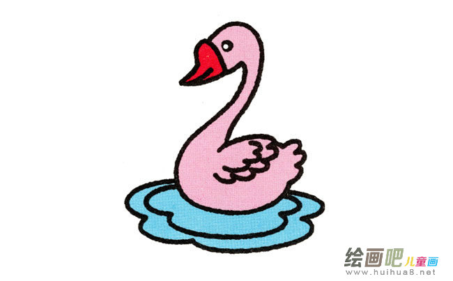 鹅动物简笔画步骤图片大全