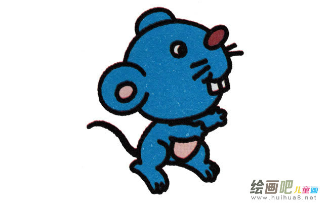 老鼠动物简笔画步骤图片大全