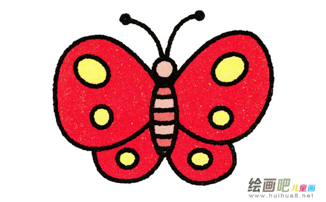 蝴蝶动物简笔画步骤图片大全