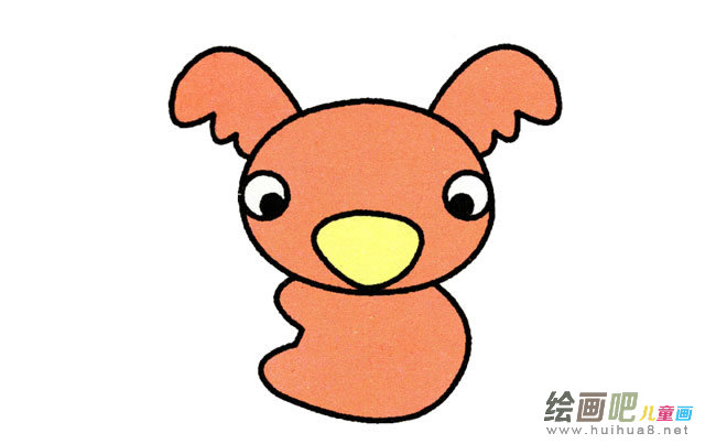 考拉动物简笔画步骤图片大全