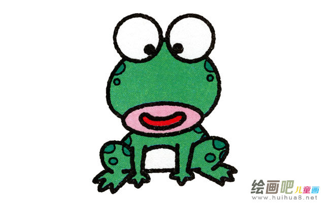 青蛙动物简笔画步骤图片大全