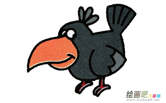 乌鸦简笔画动物