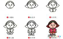 妈妈人物简笔画步骤图片大全