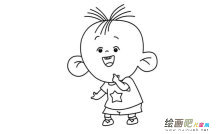 大耳朵图图动漫人物简笔画步骤图片大全