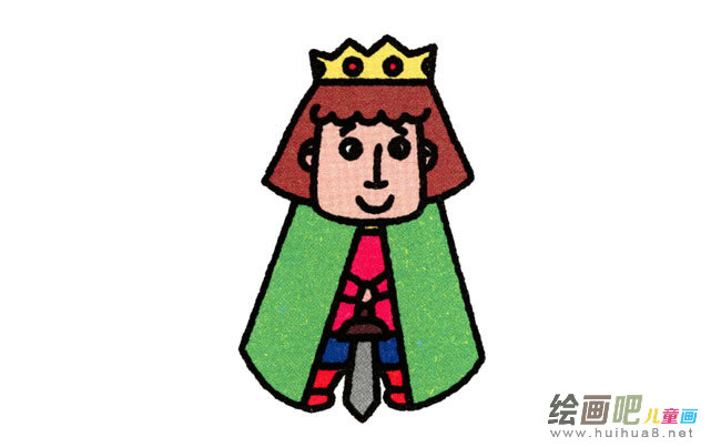 王子人物简笔画步骤图片大全