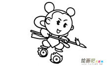 哪吒动漫人物简笔画步骤图片大全