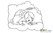 天使动漫人物简笔画步骤图片大全