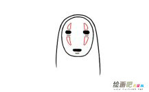 无脸男动漫人物简笔画步骤图片大全