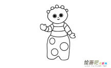 唔西迪西动漫人物简笔画步骤图片大全