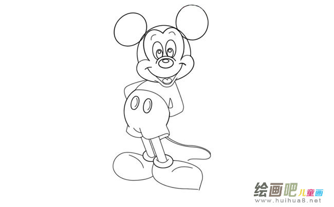 米老鼠动漫动物简笔画步骤图片大全