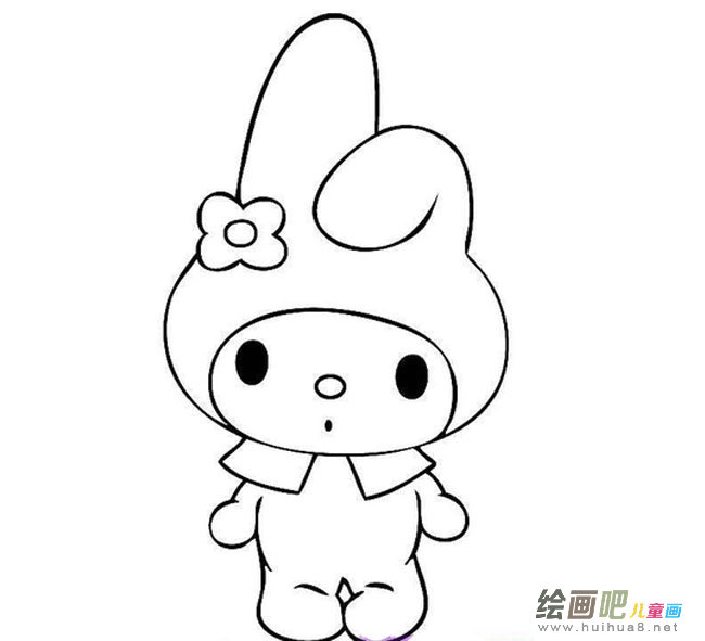 萌萌的兔子宝宝简笔画步骤图片大全