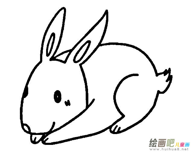 小兔子动物简笔画步骤图片大全