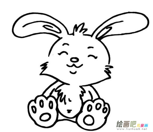 卡通萌兔子动物简笔画步骤图片大全