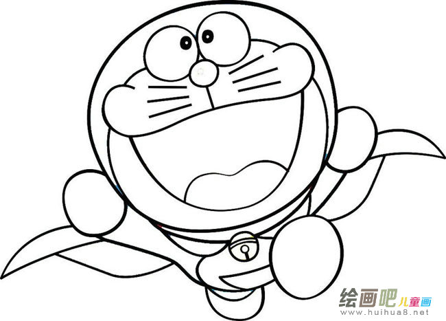 超人叮当猫动物简笔画步骤图片大全