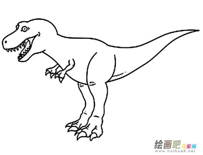 恐龙动物简笔画步骤图片大全
