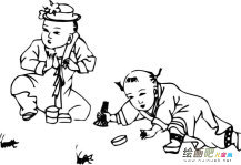 古代小孩人物简笔画步骤图片大全