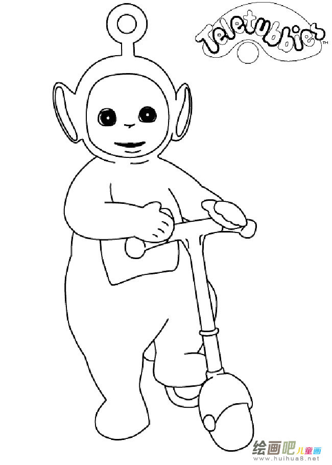 天线宝宝人物简笔画步骤图片大全