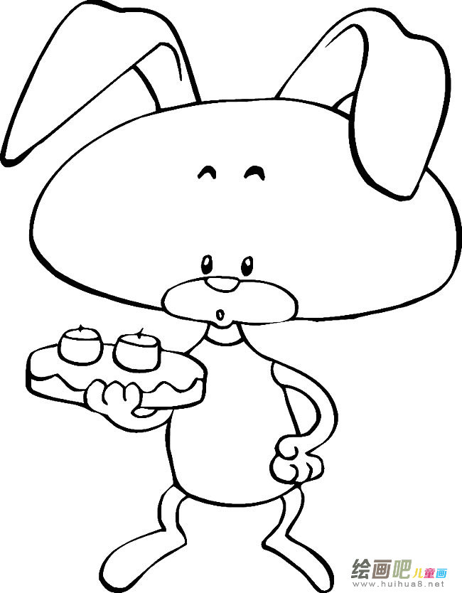 兔子动物简笔画步骤图片大全