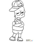 辛普森人物简笔画步骤图片大全