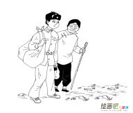 雷锋人物简笔画步骤图片大全