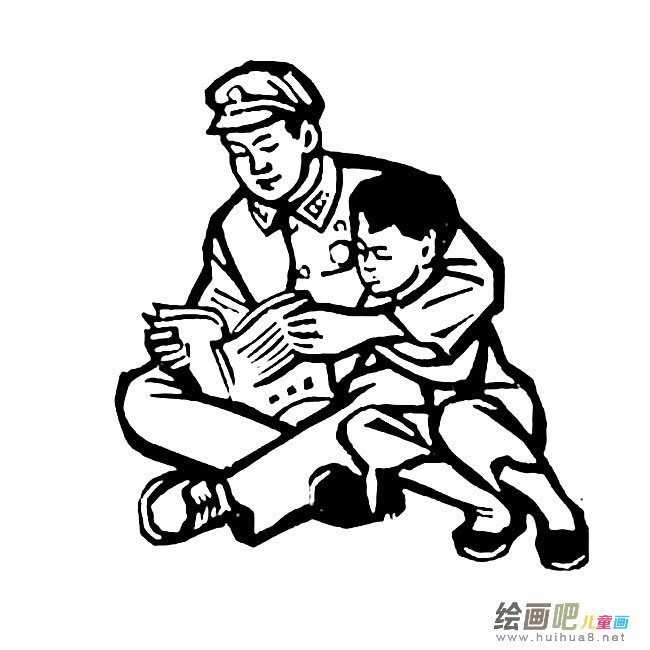 雷锋教学人物简笔画步骤图片大全