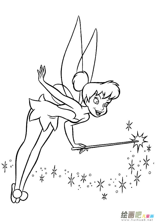 美丽天使人物简笔画步骤图片大全