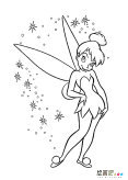 美丽天使人物简笔画步骤图片大全三