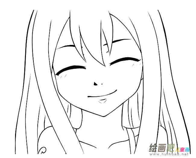 美少女头像人物简笔画步骤图片大全
