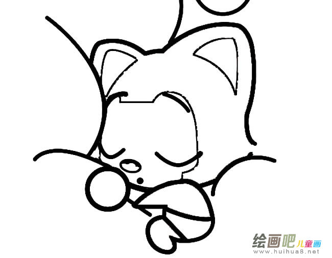 阿狸动物简笔画步骤图片大全