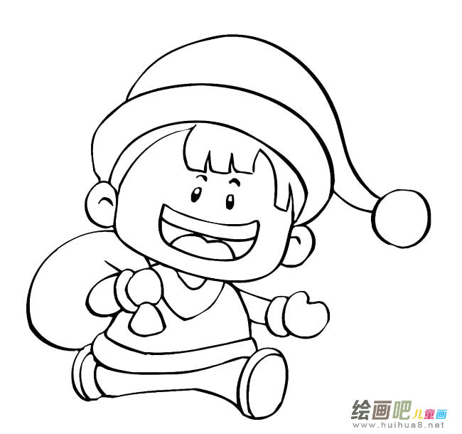 快乐的小男孩人物简笔画步骤图片大全