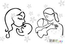 母亲节母亲人物简笔画步骤图片大全