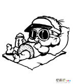 婴儿人物简笔画步骤图片大全