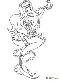美人鱼人物简笔画步骤图片大全
