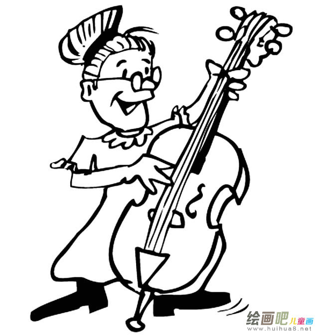 老奶奶人物简笔画步骤图片大全