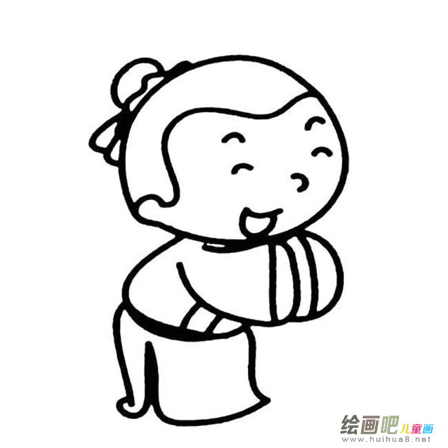 古代人人物简笔画步骤图片大全