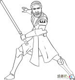 绝地武士人物简笔画步骤图片大全