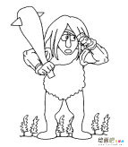 卡通巨人人物简笔画步骤图片大全