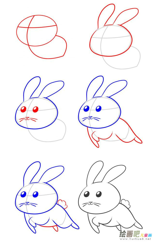 小兔乖乖简笔画图片大全