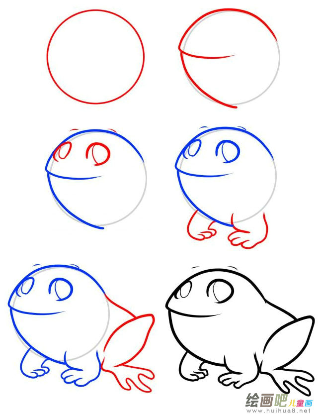 青蛙王子简笔画图片大全