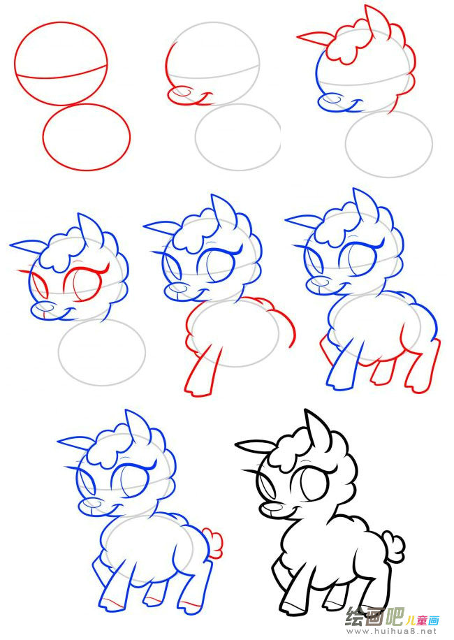 小羊简笔画图片大全