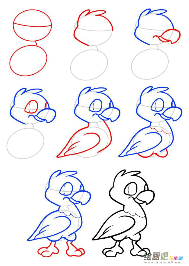 小鹰简笔画图片大全