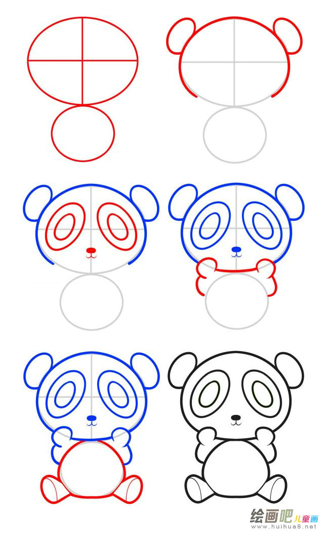 功夫熊猫简笔画图片大全