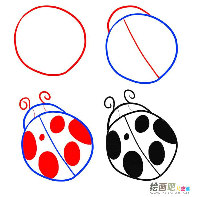 七星瓢虫简笔画图片大全