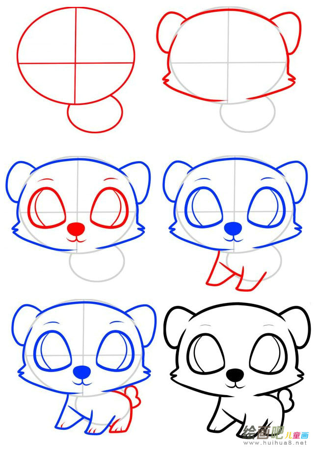 小狗熊简笔画图片大全