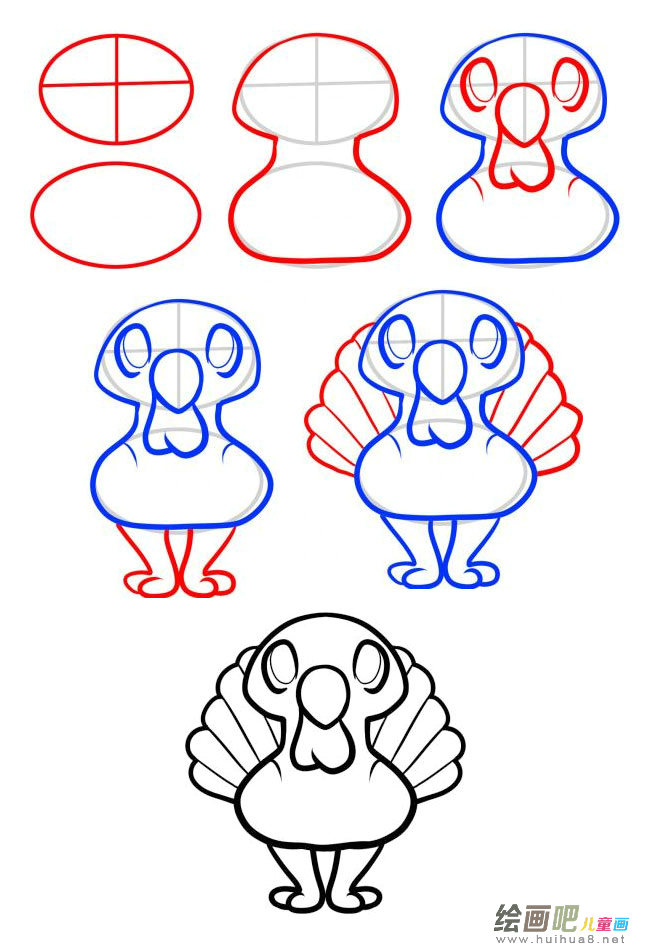 火烈鸟简笔画图片大全